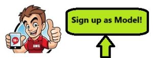 sign up model button